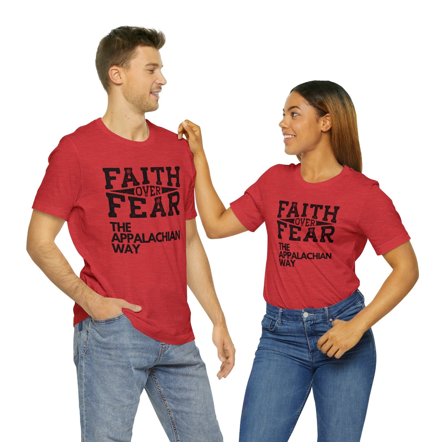 Faith Over Fear The Appalachian Way T-shirt| Christian Shirts, Faith Shirt,Inspirational Christian Shirt,Motivational Shirts, gifts for him