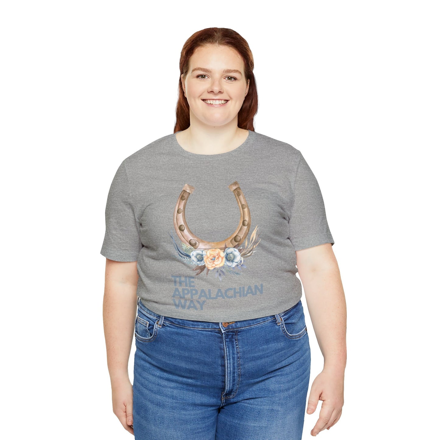 Country Horseshoe The Appalachian Way T-shirt | Western, Floral Horseshoe, Western Style Shirt, Premium Soft Unisex, Plus Size,gifts for her