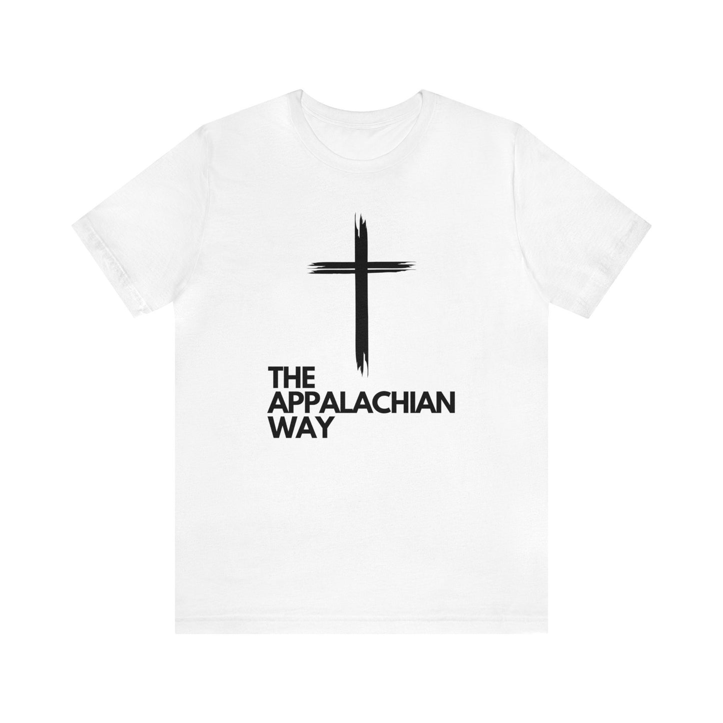 Distressed Black Cross The Appalachian Way T-shirt | religious shirt, christian shirt, cross shirt, gifts for him, appalachian shirt, unisex