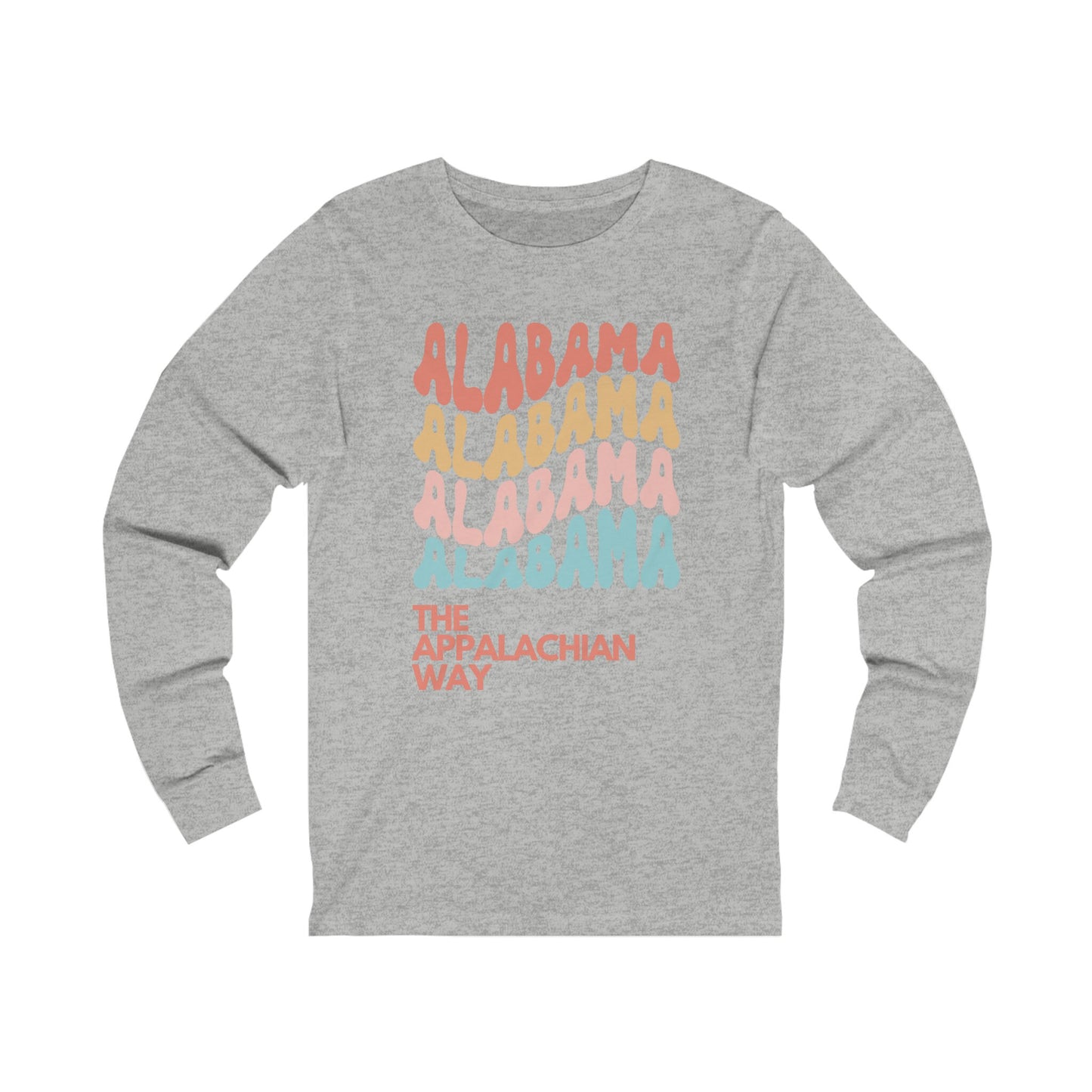 Retro Alabama USA State The Appalachian Way Long Sleeve Shirt | Vintage State Shirt | Boho State Shirt