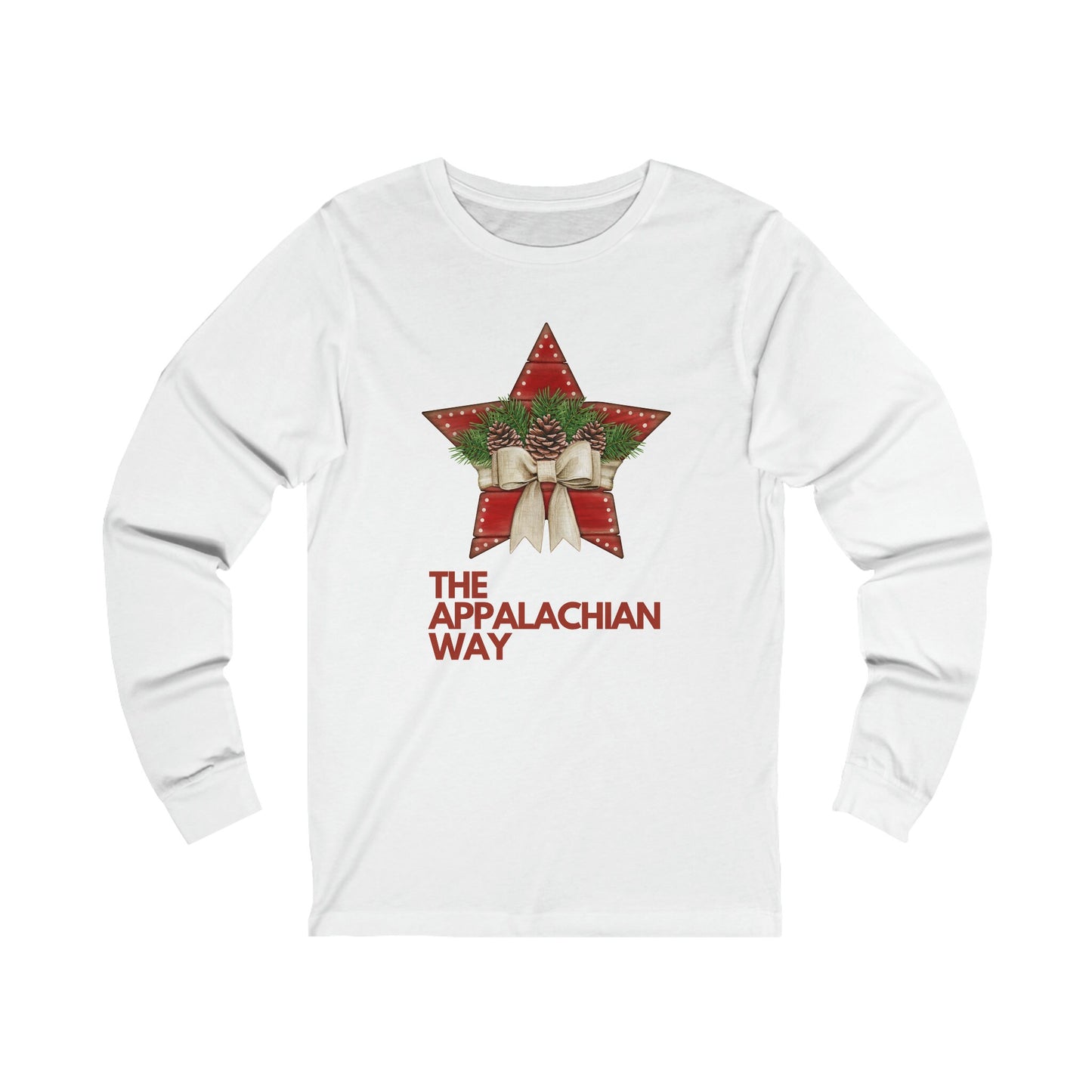 Christmas Star The Appalachian Way Long Sleeve Shirt | Cute Christmas Shirt |Women's Christmas Holiday Shirt | Merry Christmas Shirt