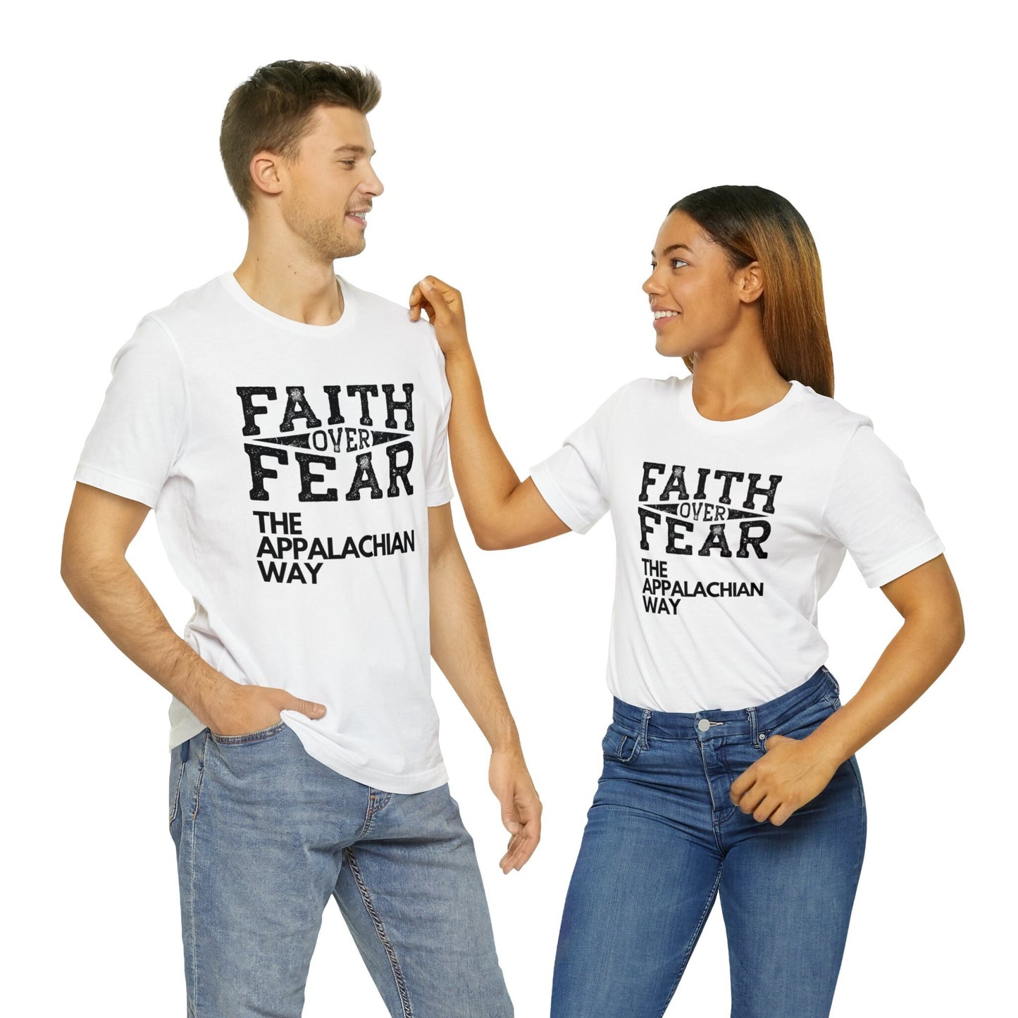 Faith Over Fear The Appalachian Way T-shirt| Christian Shirts, Faith Shirt,Inspirational Christian Shirt,Motivational Shirts, gifts for him