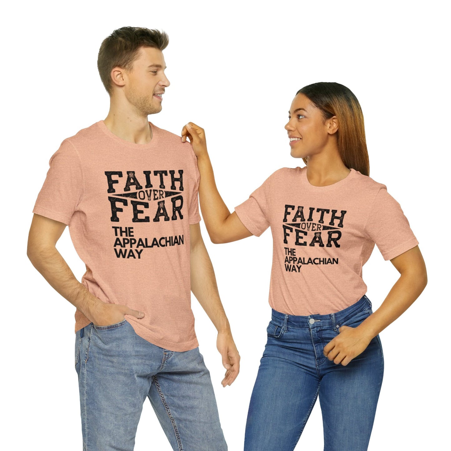 Faith Over Fear The Appalachian Way T-shirt| Christian Shirts, Faith Shirt,Inspirational Christian Shirt,Motivational Shirts, gifts for him