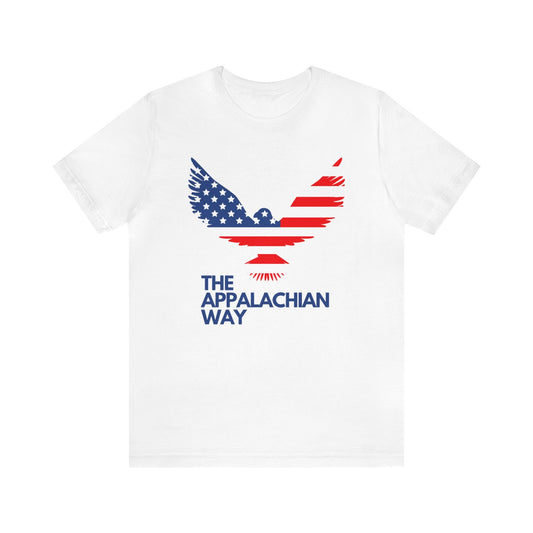 The Appalachian Way USA Flag Eagle T-shirt | Merica Eagle T-shirt | Patriotic gift | Red white & blue bald eagle | Unisex | Gifts for him