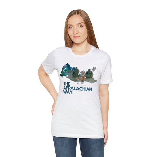 The Appalachian Way Landscape Deer T-shirt