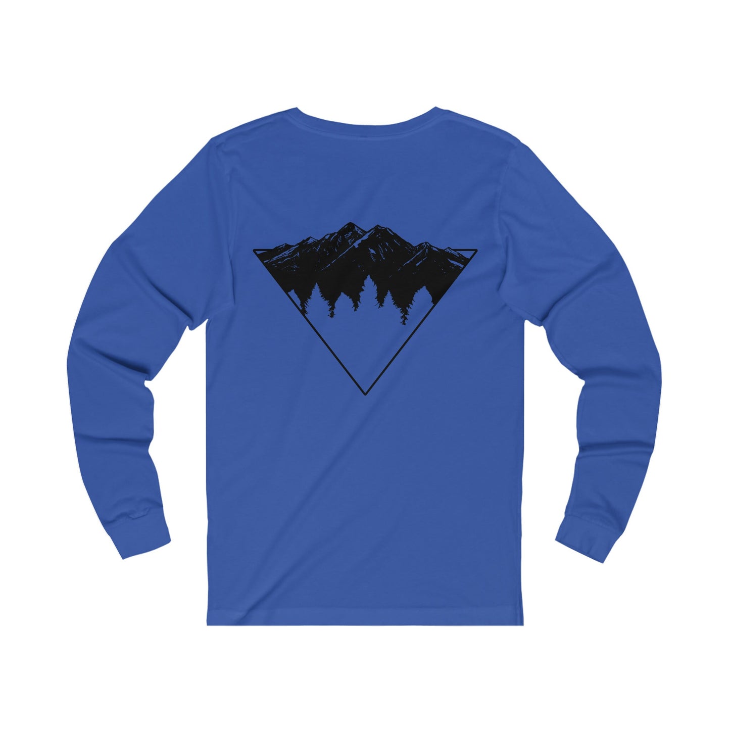 Triangle Mountains The Appalachian Way Long Sleeved Shirt | Mens Graphic Tees | Nature TShirt | Screen Print TShirt | Woods Shirt | Forest