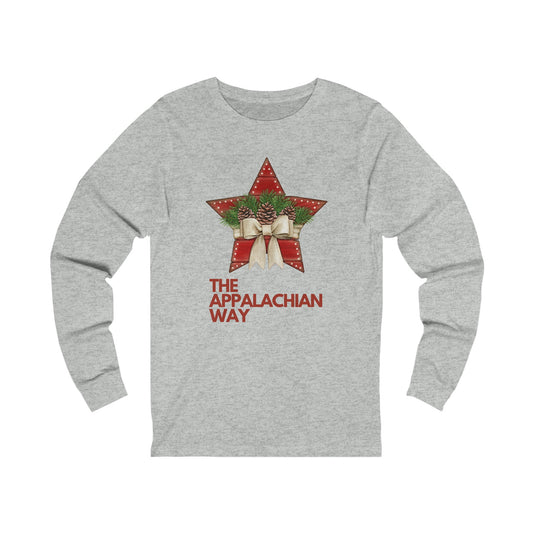 Christmas Star The Appalachian Way Long Sleeve Shirt | Cute Christmas Shirt |Women's Christmas Holiday Shirt | Merry Christmas Shirt