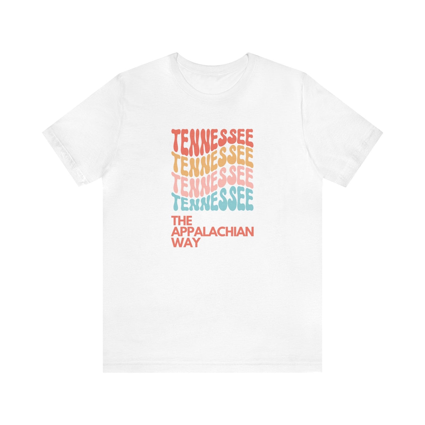 Retro Tennessee USA State The Appalachian Way Short Sleeve Shirt | mountain shirt, tennessee shirt women, gifts for her, cute tennessee tee