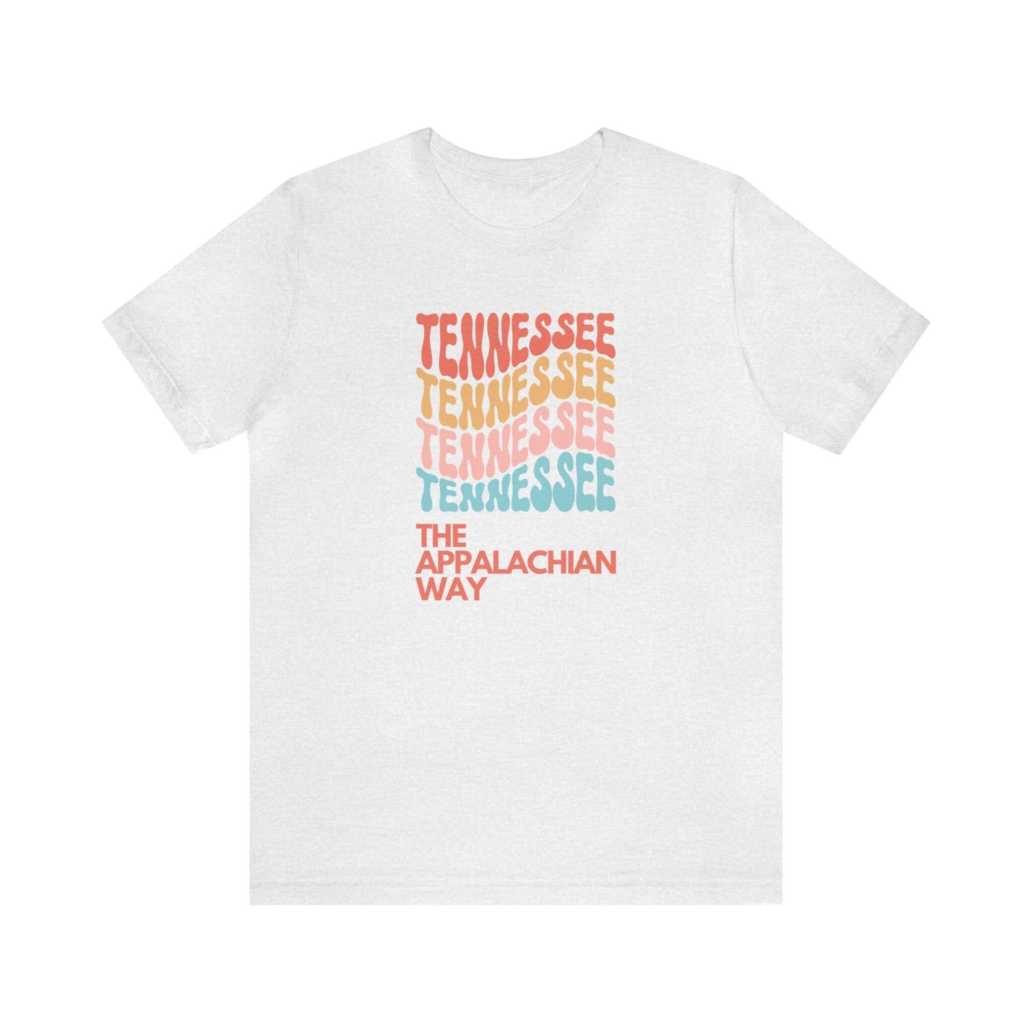 Retro Tennessee USA State The Appalachian Way Short Sleeve Shirt | mountain shirt, tennessee shirt women, gifts for her, cute tennessee tee