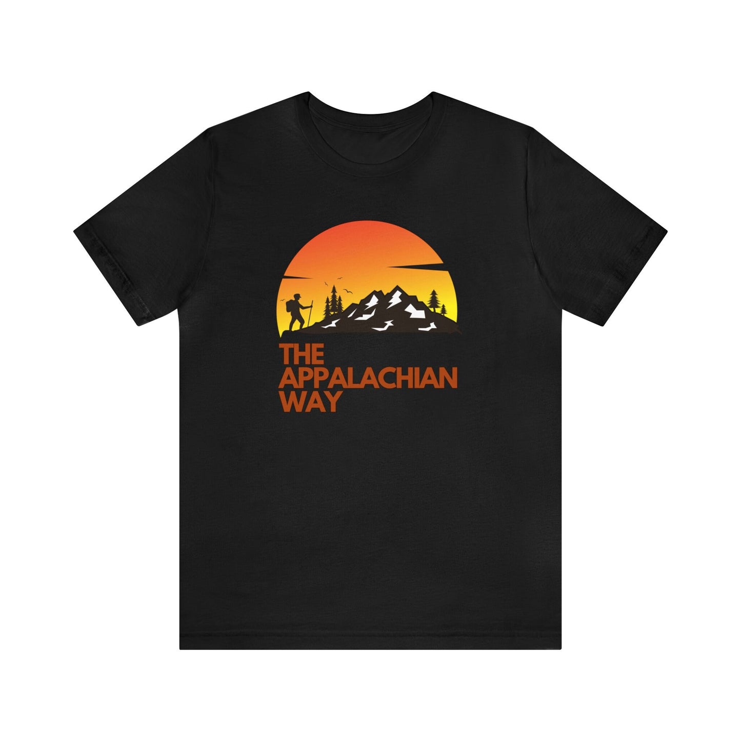 The Appalachian Way Hiking Summit Orange Graphic T-shirt