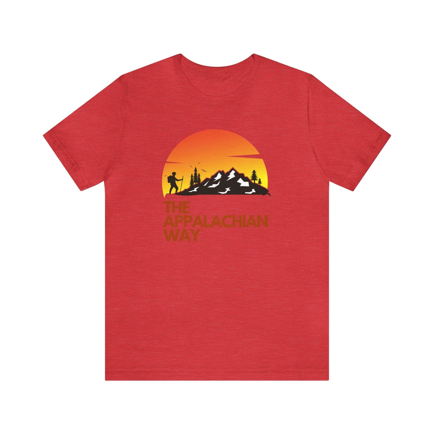 The Appalachian Way Hiking Summit Orange Graphic T-shirt