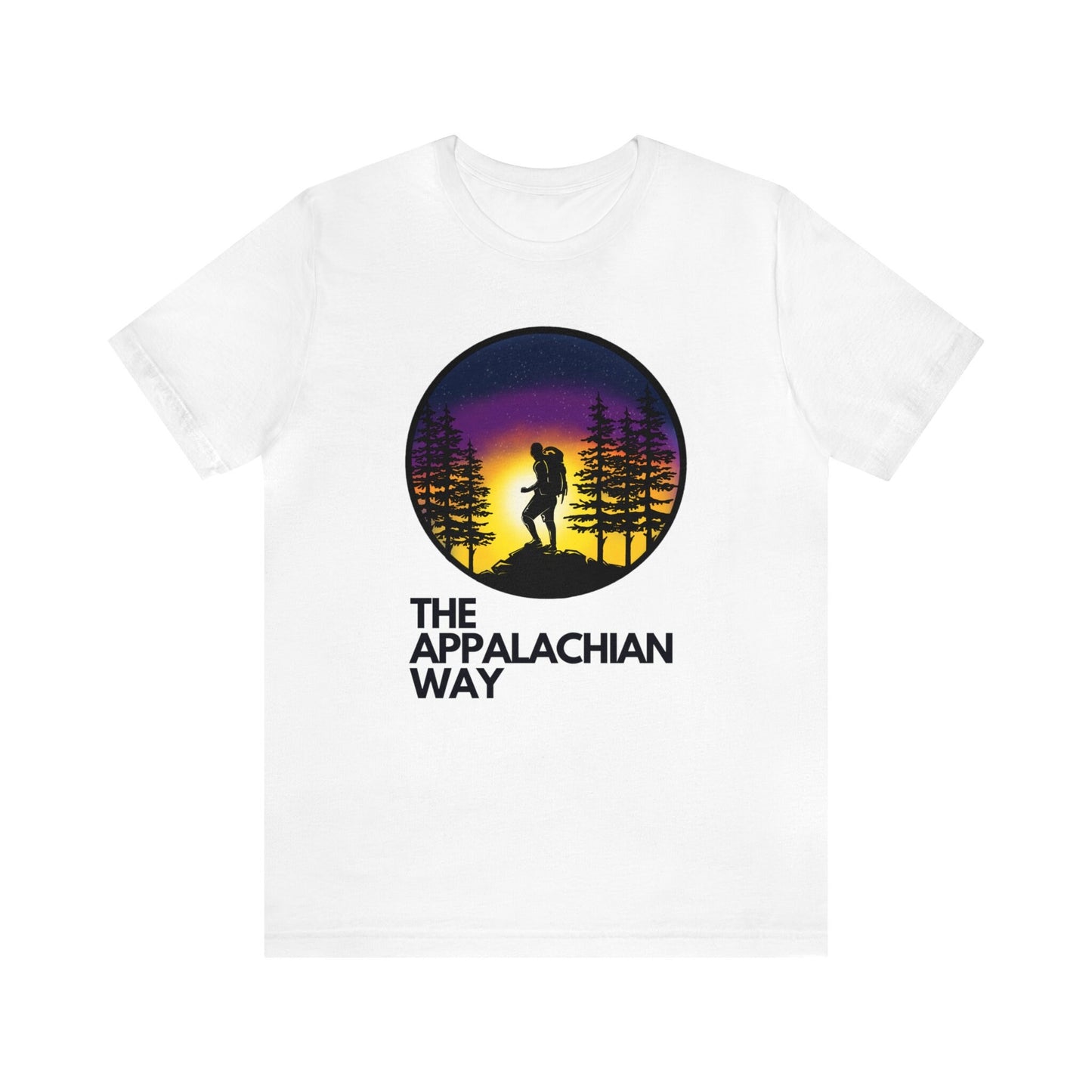 The Appalachian Way Hiker at Peak T-shirt