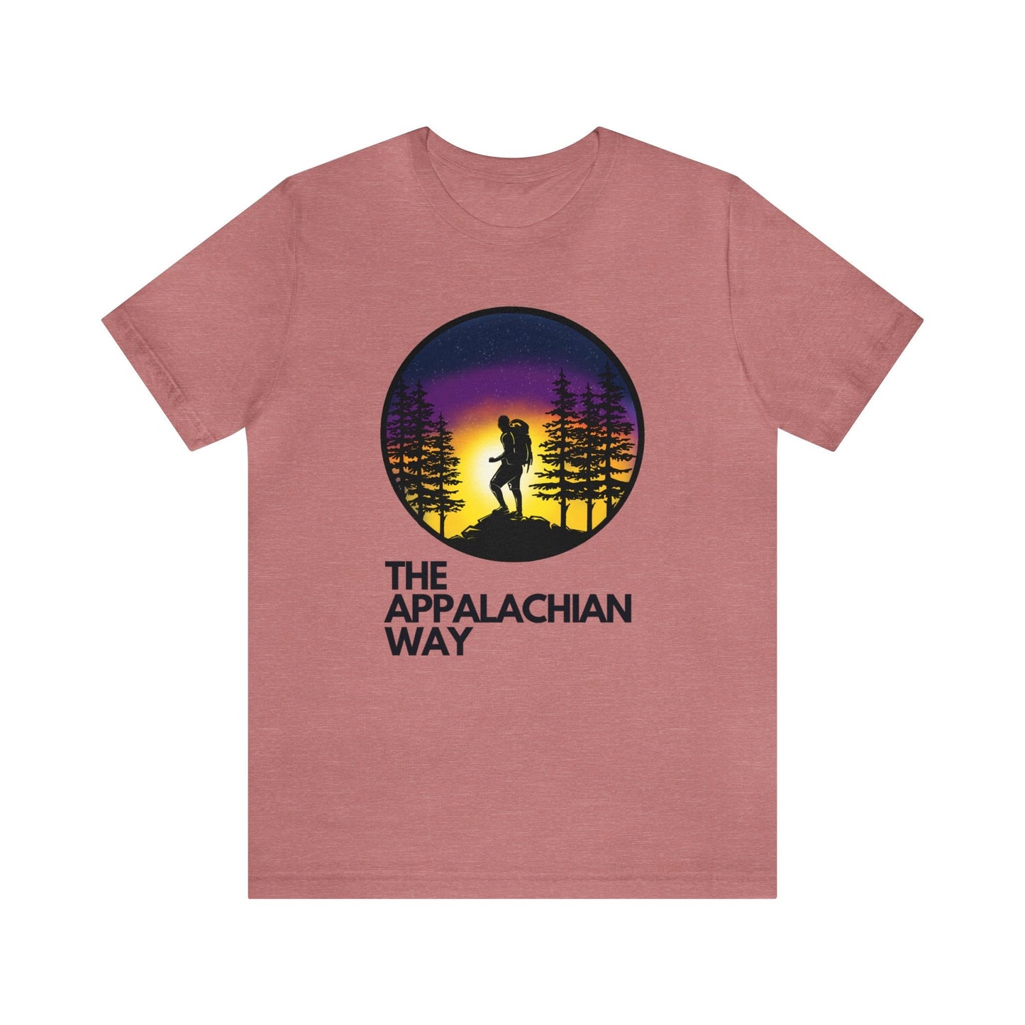 The Appalachian Way Hiker at Peak T-shirt