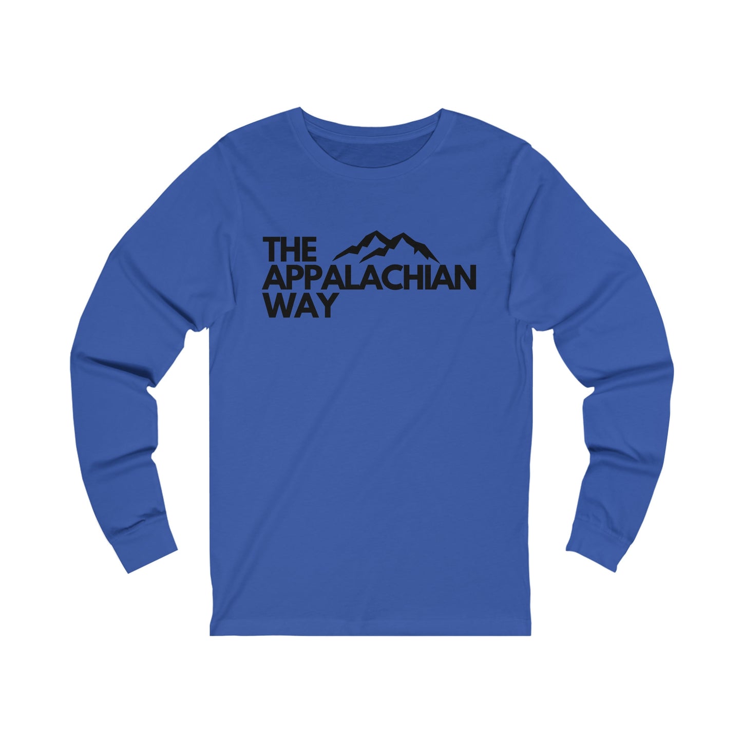 The Appalachian Way Logo Long Sleeve Shirt | Nature TShirt Men | Peak Landscape  | Mountain TShirt | Casual Unisex TShirt | Camping Shirt