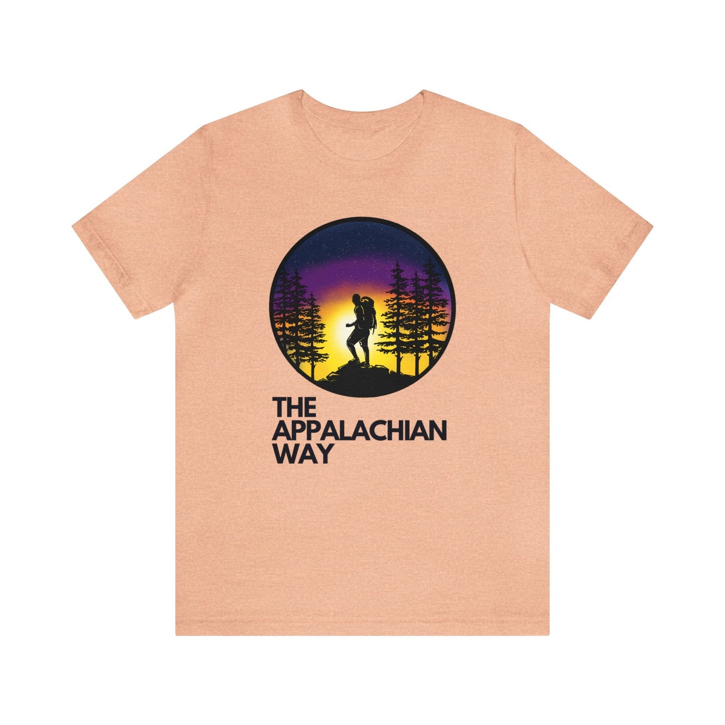 The Appalachian Way Hiker at Peak T-shirt