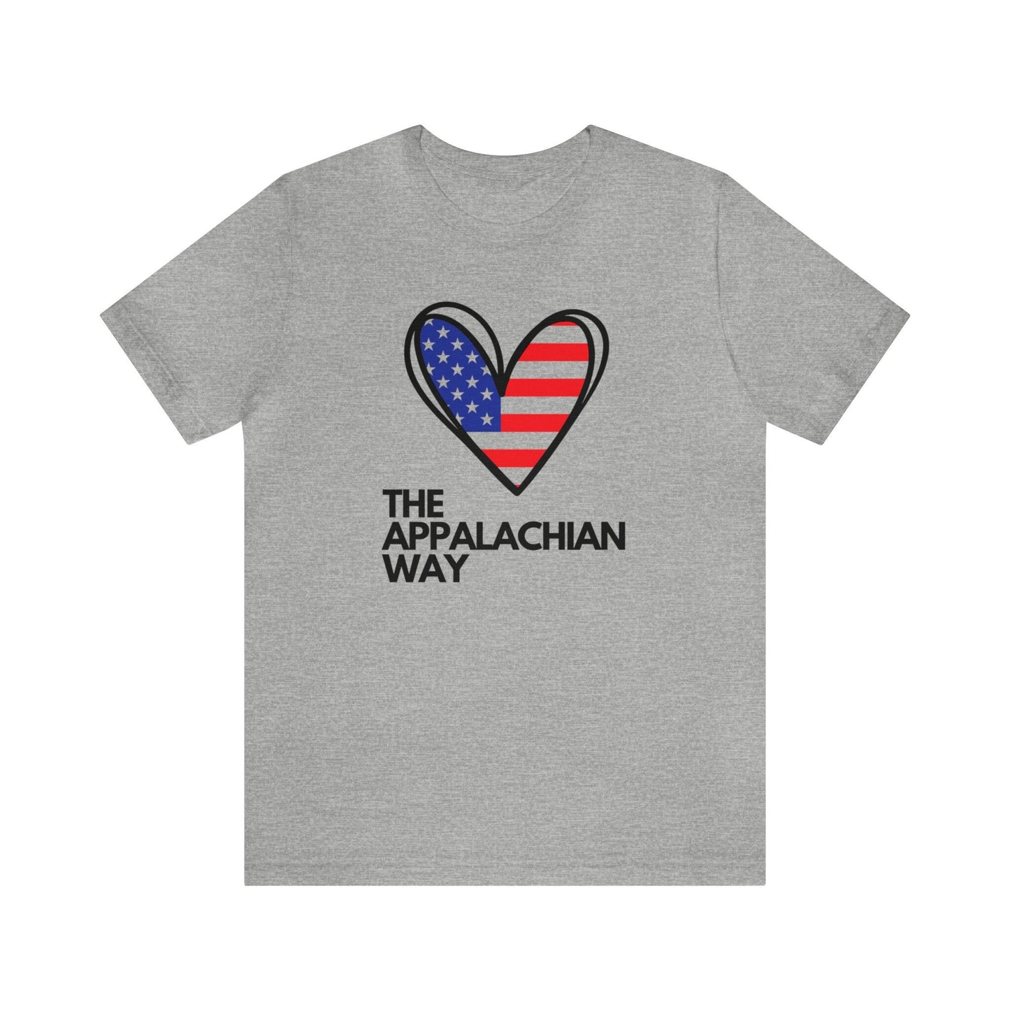 The Appalachian Way US Flag Heart T-shirt