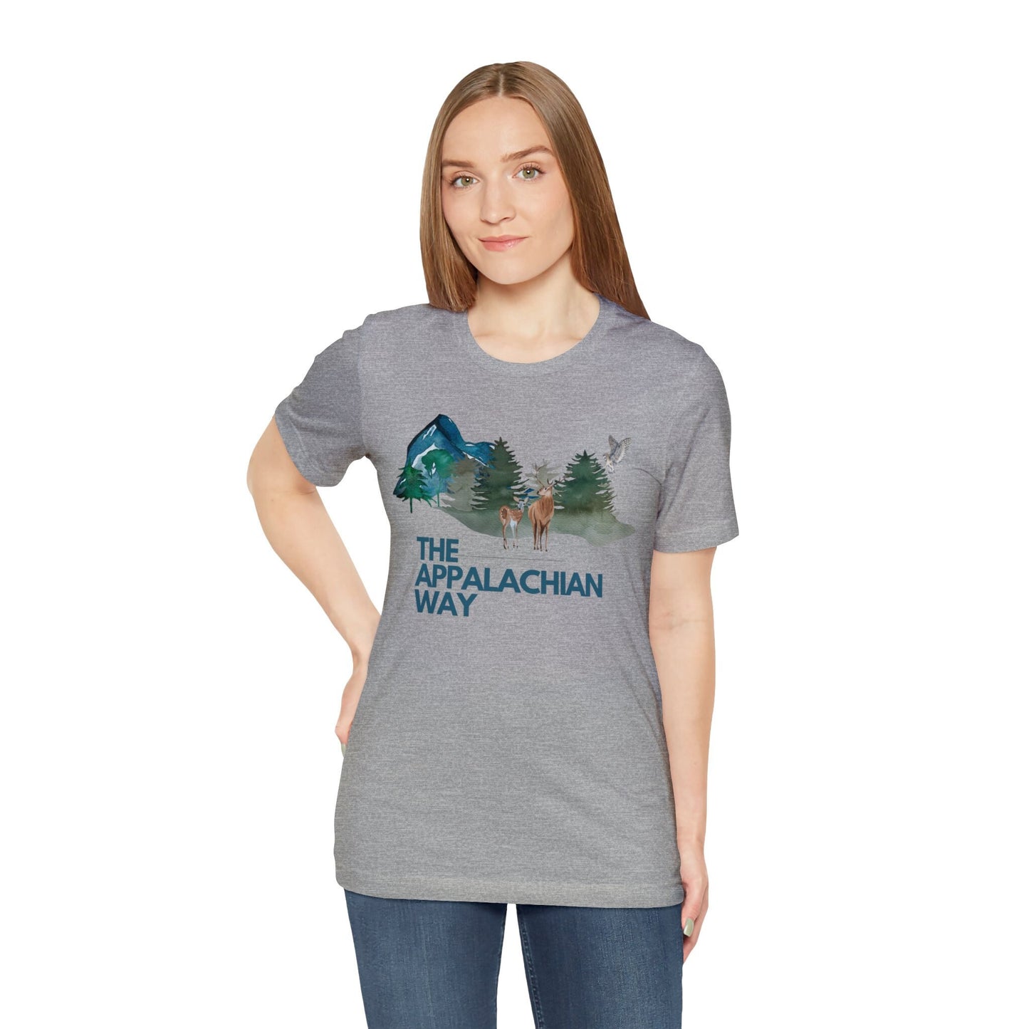 The Appalachian Way Landscape Deer T-shirt