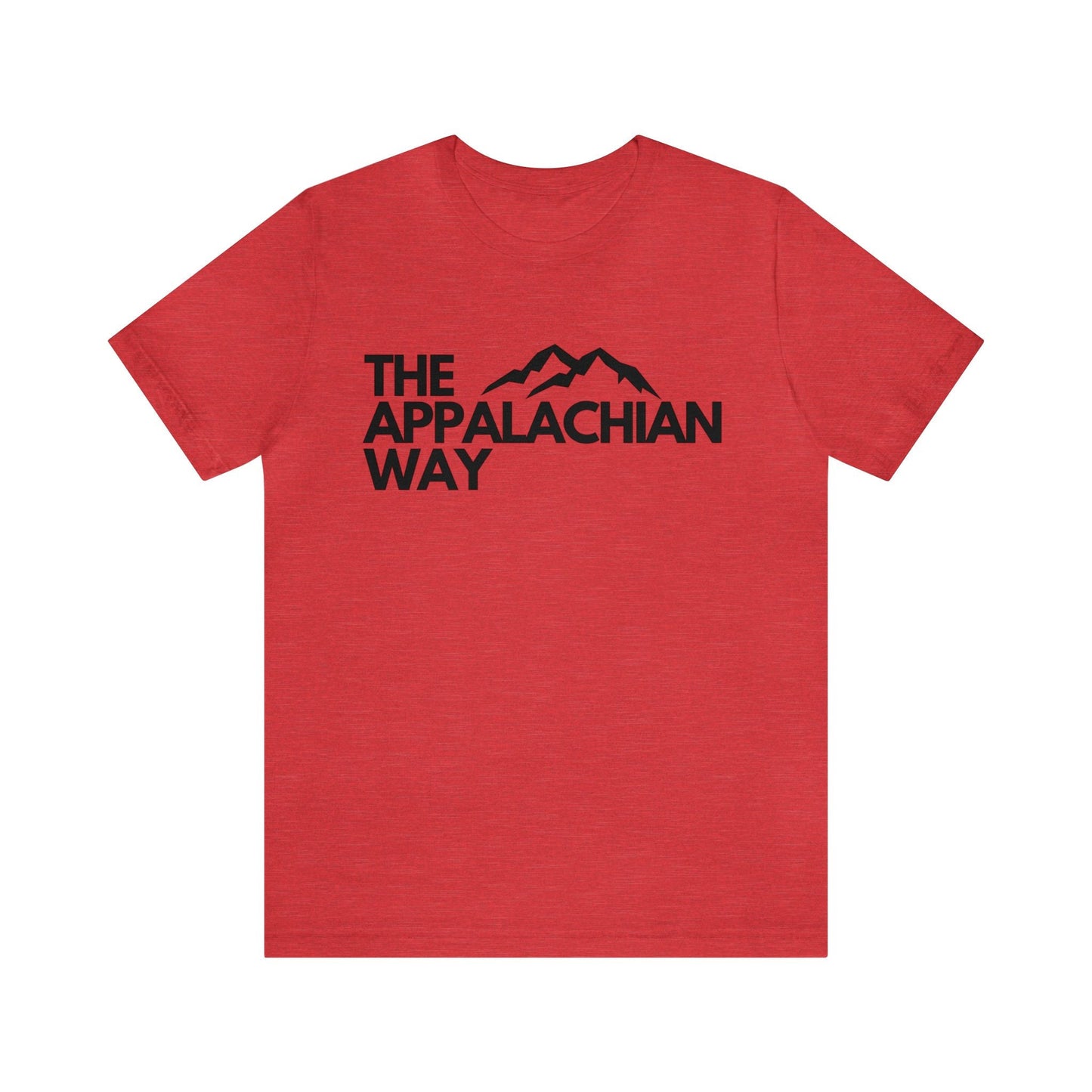 The Appalachian Way Logo Short Sleeve Shirt | Nature TShirt Men | Peak Landscape  | Mountain TShirt | Casual Unisex TShirt | Camping Shirt