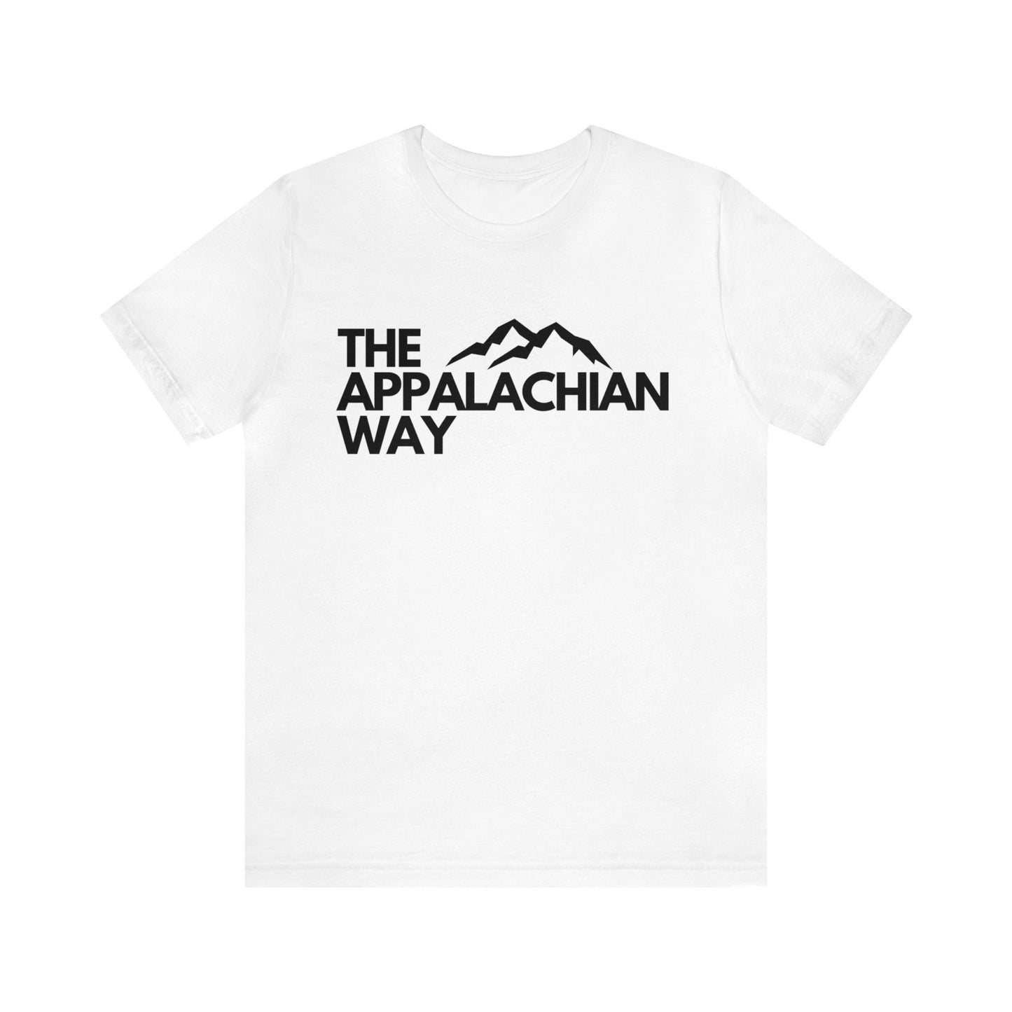 The Appalachian Way Logo Short Sleeve Shirt | Nature TShirt Men | Peak Landscape  | Mountain TShirt | Casual Unisex TShirt | Camping Shirt